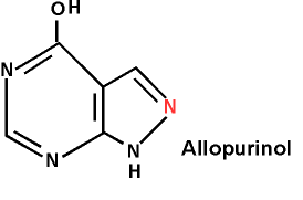 Allopurinol molecule