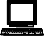 computer silhoutte
