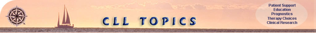 CLL Topics Banner: Therapies, Research and Patient Education for Chronic Lymphocytic Leukemia